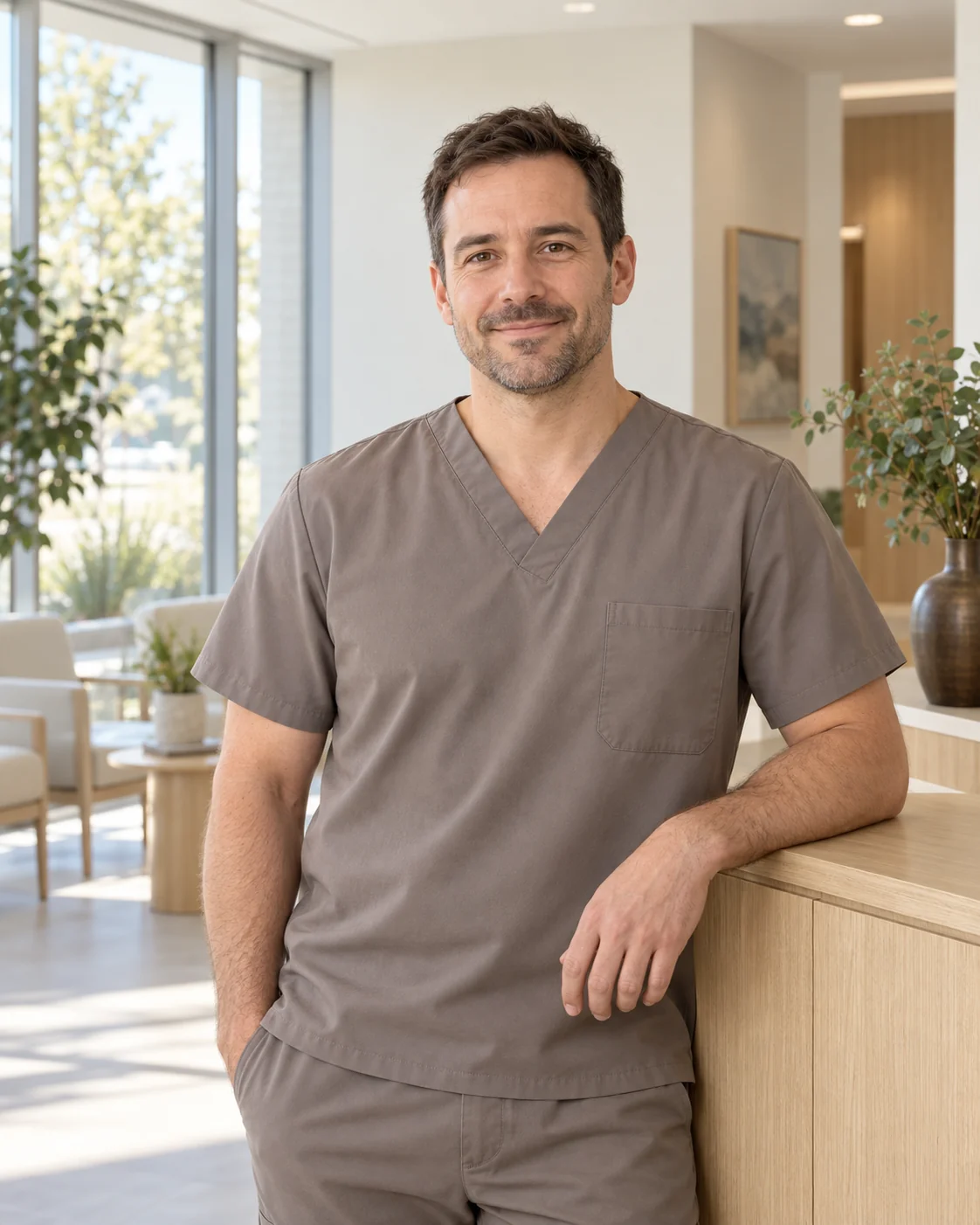 Generated portrait illustrating a dental team role in the fictional Juniper Grove practice.